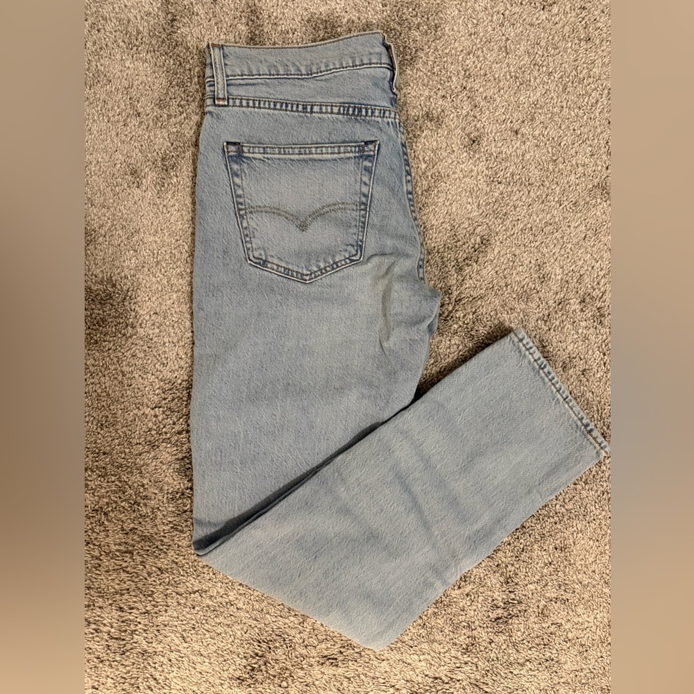 Levi's Light Blue Denim Jeans with Brown Patch